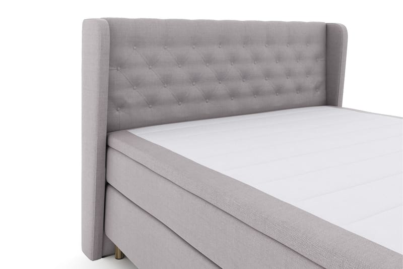 Sänkypaketti Choice No 5 180x200 Medium Lateksi - Vaaleanharmaa/Kuparijalat - Huonekalut - Sänky - Jenkkisängyt