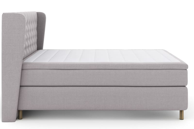Sänkypaketti Choice No 5 180x200 Medium Lateksi - Vaaleanharmaa/Kuparijalat - Huonekalut - Sänky - Jenkkisängyt