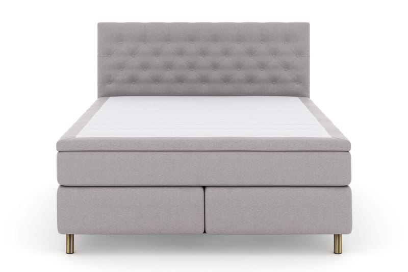 Sänkypaketti Choice No 5 180x200 Medium Watergel - Vaaleanharmaa/Kuparijalat - Huonekalut - Sänky - Jenkkisängyt