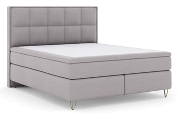 Sänkypaketti Choice No 5 210x210 Kova/Medium Lateksi - V.harmaa/V-Malli Metallijalat - Huonekalut - Sänky - Jenkkisängyt