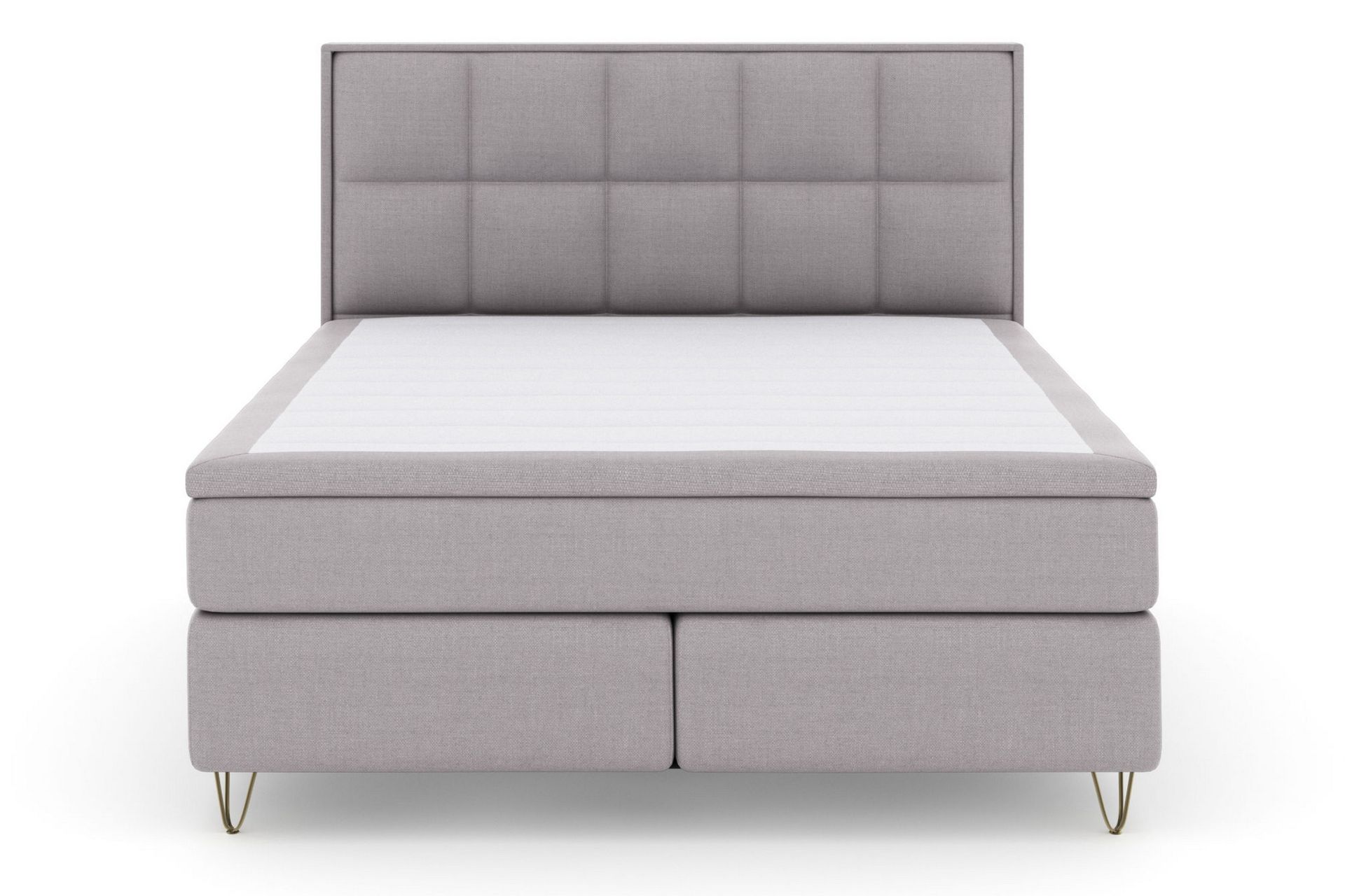 Sänkypaketti Choice No 5 210x210 Kova/Medium Lateksi - V.harmaa/V-Malli Metallijalat - Huonekalut - Sänky - Jenkkisängyt