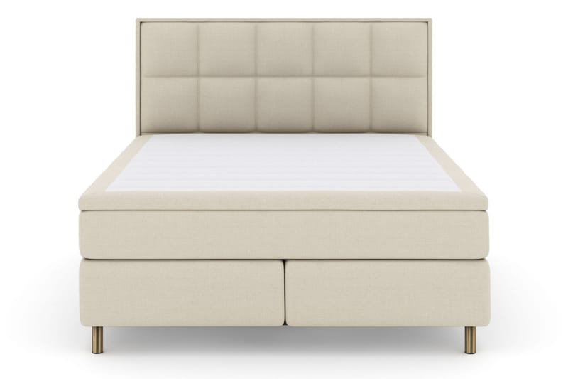 Sänkypaketti Choice No 5 210x210 Medium Lateksi - Beige/Kuparijalat - Huonekalut - Sänky - Jenkkisängyt