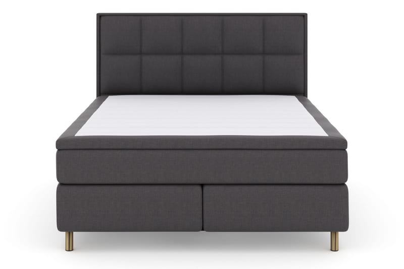 Sänkypaketti Choice No 5 210x210 Medium Lateksi - Tummanharmaa/Kuparijalat - Huonekalut - Sänky - Jenkkisängyt