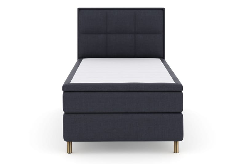 Sänkypaketti Choice No 6 120x200 Kova Memory/Pussijousi - Sininen/Kuparijalat - Huonekalut - Sänky - Jenkkisängyt