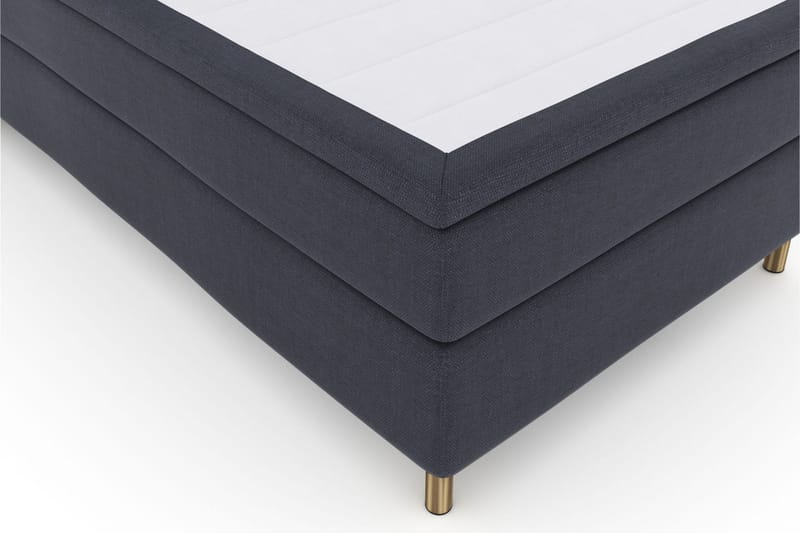 Sänkypaketti Choice No 6 120x200 Kova Memory/Pussijousi - Sininen/Kuparijalat - Huonekalut - Sänky - Jenkkisängyt