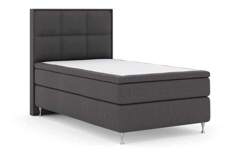 Sänkypaketti Choice No 6 120x200 Kova Watergel - Tummanharmaa/Hopeajalat - Huonekalut - Sänky - Jenkkisängyt