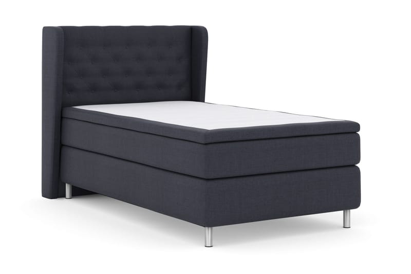 Sänkypaketti Choice No 6 120x200 Medium Lateksi/Memory - Sininen/Metallijalat - Huonekalut - Sänky - Jenkkisängyt