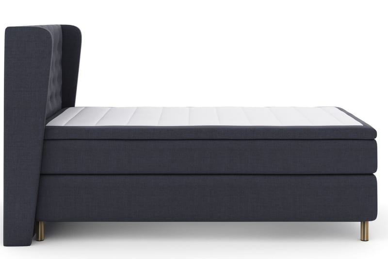 Sänkypaketti Choice No 6 120x200 Medium Lateksi/Memory - Sininen/Metallijalat - Huonekalut - Sänky - Jenkkisängyt
