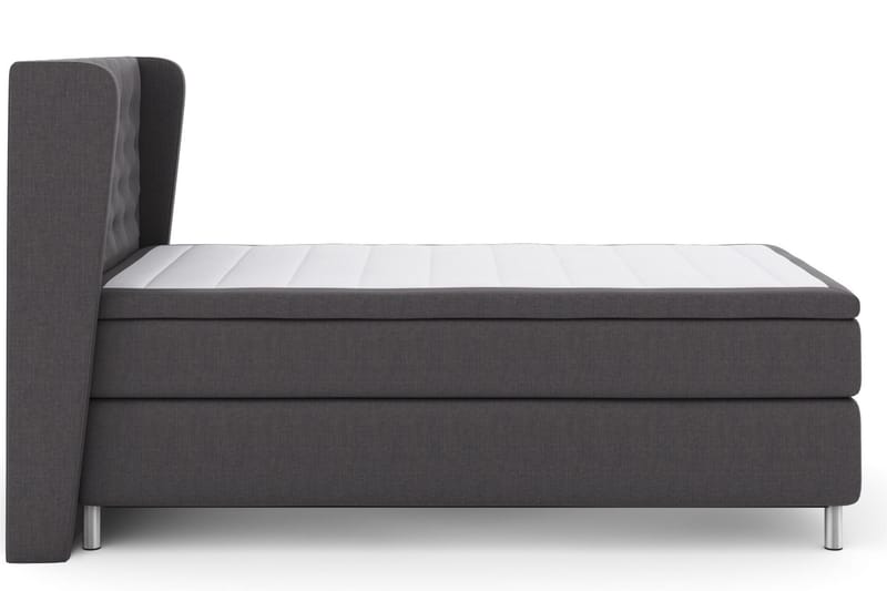 Sänkypaketti Choice No 6 120x200 Medium Lateksi/Memory - Tummanharmaa/Metallijalat - Huonekalut - Sänky - Jenkkisängyt