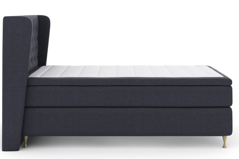 Sänkypaketti Choice No 6 120x200 Medium Watergel - Sininen/Kulta Jalat - Huonekalut - Sänky - Jenkkisängyt