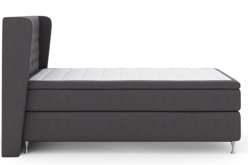 Sänkypaketti Choice No 6 120x200 Medium Watergel - Tummanharmaa/Hopeajalat - Huonekalut - Sänky - Jenkkisängyt