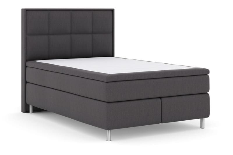 Sänkypaketti Choice No 6 140x200 Kova Watergel - Tummanharmaa/Metallijalat - Huonekalut - Sänky - Jenkkisängyt
