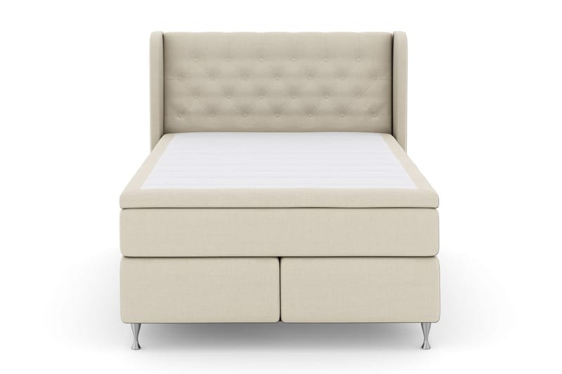Sänkypaketti Choice No 6 140x200 Medium Lateksi/Memory - Beige/Hopeajalat - Huonekalut - Sänky - Jenkkisängyt