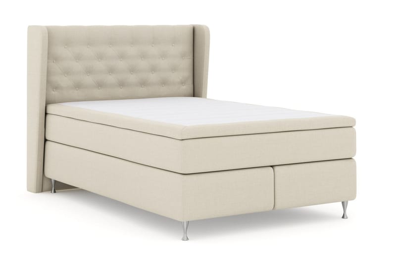Sänkypaketti Choice No 6 140x200 Medium Lateksi/Memory - Beige/Hopeajalat - Huonekalut - Sänky - Jenkkisängyt