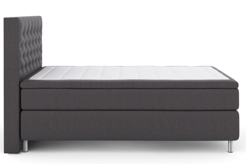 Sänkypaketti Choice No 6 140x200 Medium Watergel - Tummanharmaa/Metallijalat - Huonekalut - Sänky - Jenkkisängyt
