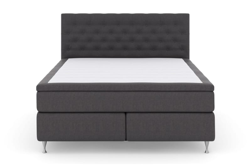 Sänkypaketti Choice No 6 160x200 K/M Lateksi/Memory - Tummanharmaa/Hopeajalat - Huonekalut - Sänky - Jenkkisängyt