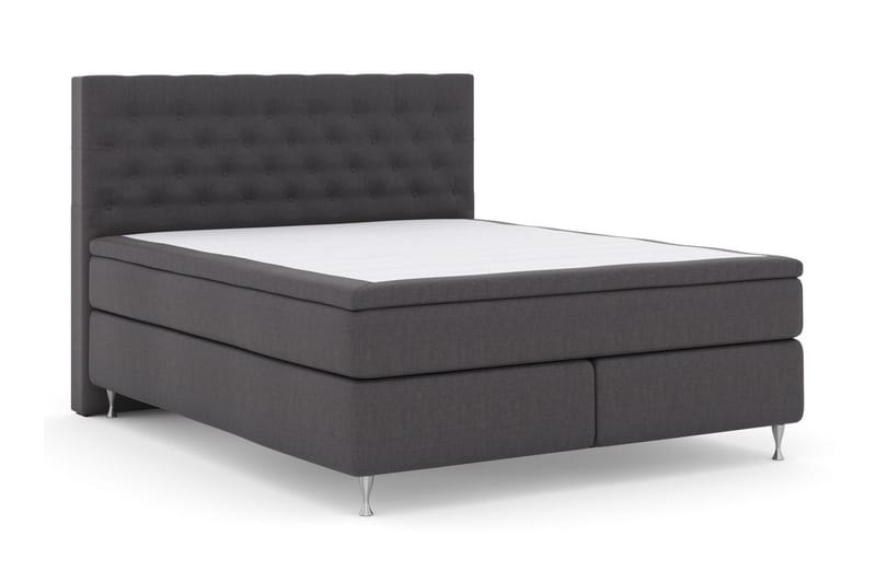 Sänkypaketti Choice No 6 160x200 K/M Lateksi/Memory - Tummanharmaa/Hopeajalat - Huonekalut - Sänky - Jenkkisängyt