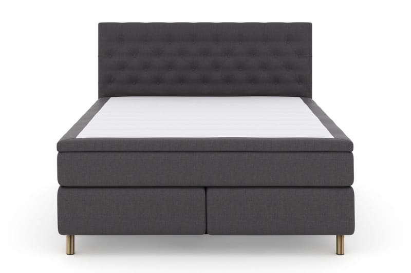 Sänkypaketti Choice No 6 160x200 Kova Lateksi/Memory - Tummanharmaa/Kuparijalat - Huonekalut - Sänky - Jenkkisängyt