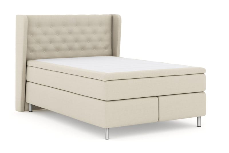 Sänkypaketti Choice No 6 160x200 Kova Memory/Pussijousi - Beige/Metallijalat - Huonekalut - Sänky - Jenkkisängyt
