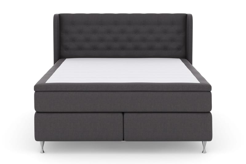 Sänkypaketti Choice No 6 160x200 Kova Watergel - Tummanharmaa/Hopeajalat - Huonekalut - Sänky - Jenkkisängyt