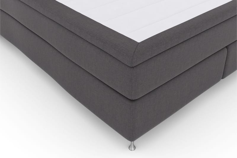Sänkypaketti Choice No 6 160x200 Kova Watergel - Tummanharmaa/Hopeajalat - Huonekalut - Sänky - Jenkkisängyt