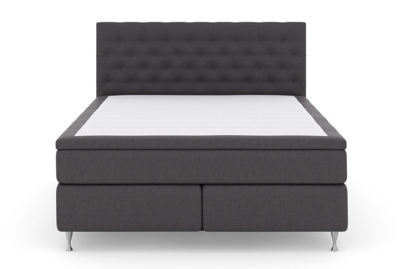 Sänkypaketti Choice No 6 160x200 Kova Watergel - Tummanharmaa/Hopeajalat - Huonekalut - Sänky - Jenkkisängyt