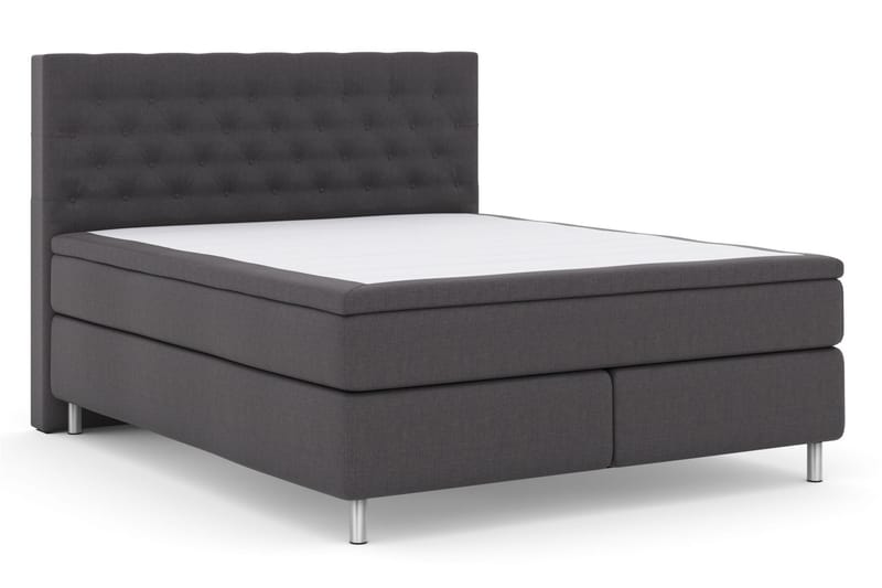 Sänkypaketti Choice No 6 160x200 Kova Watergel - Tummanharmaa/Metallijalat - Huonekalut - Sänky - Jenkkisängyt