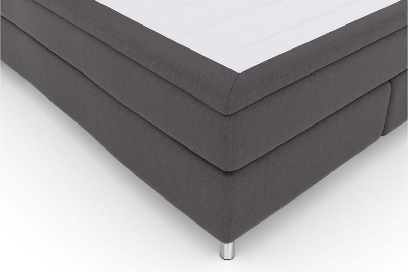 Sänkypaketti Choice No 6 160x200 Kova Watergel - Tummanharmaa/Metallijalat - Huonekalut - Sänky - Jenkkisängyt