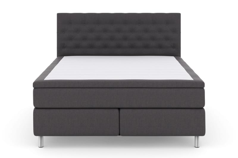 Sänkypaketti Choice No 6 160x200 Kova Watergel - Tummanharmaa/Metallijalat - Huonekalut - Sänky - Jenkkisängyt