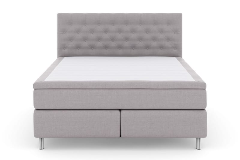 Sänkypaketti Choice No 6 160x200 Kova Watergel - Vaaleanharmaa/Metallijalat - Huonekalut - Sänky - Jenkkisängyt