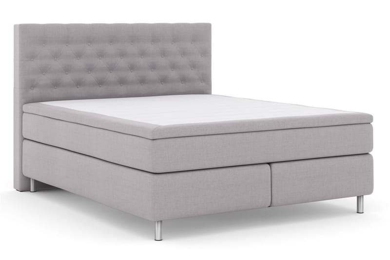 Sänkypaketti Choice No 6 160x200 Kova Watergel - Vaaleanharmaa/Metallijalat - Huonekalut - Sänky - Jenkkisängyt