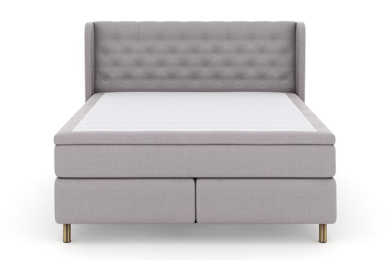 Sänkypaketti Choice No 6 160x200 Kova/Medium Watergel - Vaaleanharmaa/Kuparijalat - Huonekalut - Sänky - Jenkkisängyt