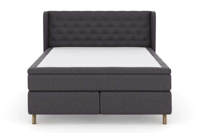 Sänkypaketti Choice No 6 160x200 Medium Lateksi/Memory - Tummanharmaa/Kuparijalat - Huonekalut - Sänky - Jenkkisängyt