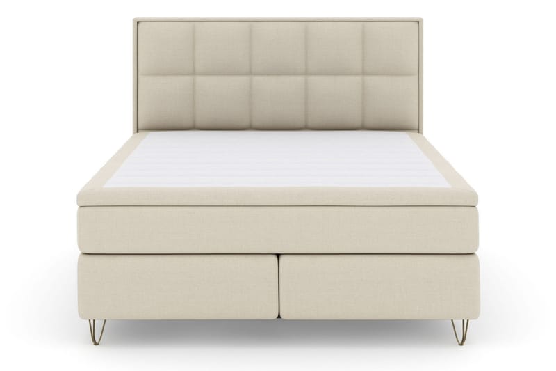 Sänkypaketti Choice No 6 180x200 Kova Lateksi/Memory - Beige/V-Malli Metallijalat - Huonekalut - Sänky - Jenkkisängyt