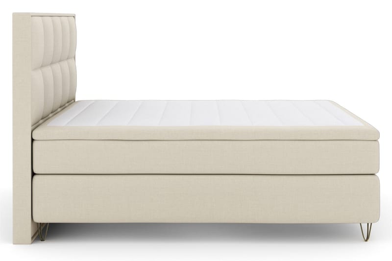 Sänkypaketti Choice No 6 180x200 Kova Lateksi/Memory - Beige/V-Malli Metallijalat - Huonekalut - Sänky - Jenkkisängyt