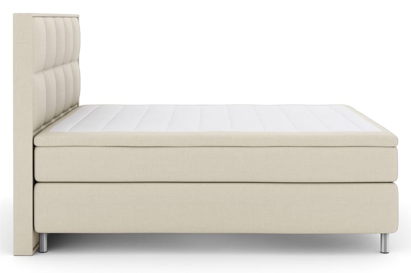 Sänkypaketti Choice No 6 180x200 Kova Memory/Pussijousi - Beige/Metallijalat - Huonekalut - Sänky - Jenkkisängyt