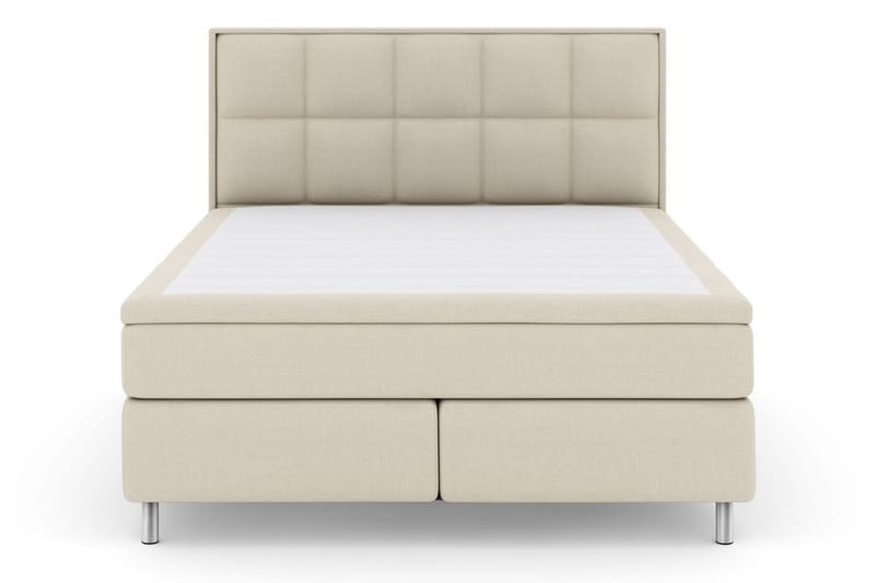 Sänkypaketti Choice No 6 180x200 Kova Memory/Pussijousi - Beige/Metallijalat - Huonekalut - Sänky - Jenkkisängyt