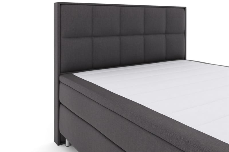 Sänkypaketti Choice No 6 180x200 Kova Watergel - Tummanharmaa/Metallijalat - Huonekalut - Sänky - Jenkkisängyt