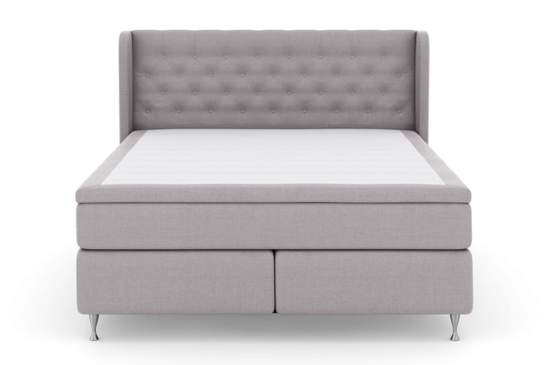 Sänkypaketti Choice No 6 180x200 Kova Watergel - Vaaleanharmaa/Hopeajalat - Huonekalut - Sänky - Jenkkisängyt