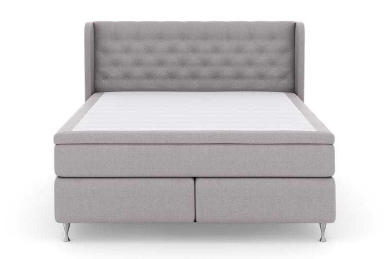 Sänkypaketti Choice No 6 180x200 Kova Watergel - Vaaleanharmaa/Hopeajalat - Huonekalut - Sänky - Jenkkisängyt