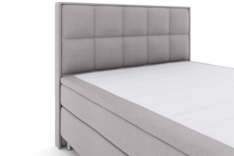 Sänkypaketti Choice No 6 180x200 Kova Watergel - Vaaleanharmaa/Metallijalat - Huonekalut - Sänky - Jenkkisängyt