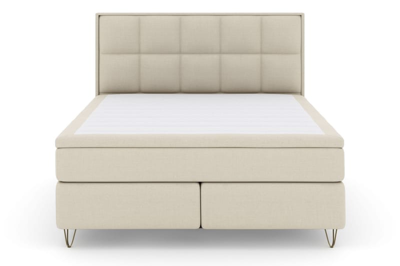 Sänkypaketti Choice No 6 180x200 Medium Lateksi/Memory - Beige/V-Malli Metallijalat - Huonekalut - Sänky - Jenkkisängyt