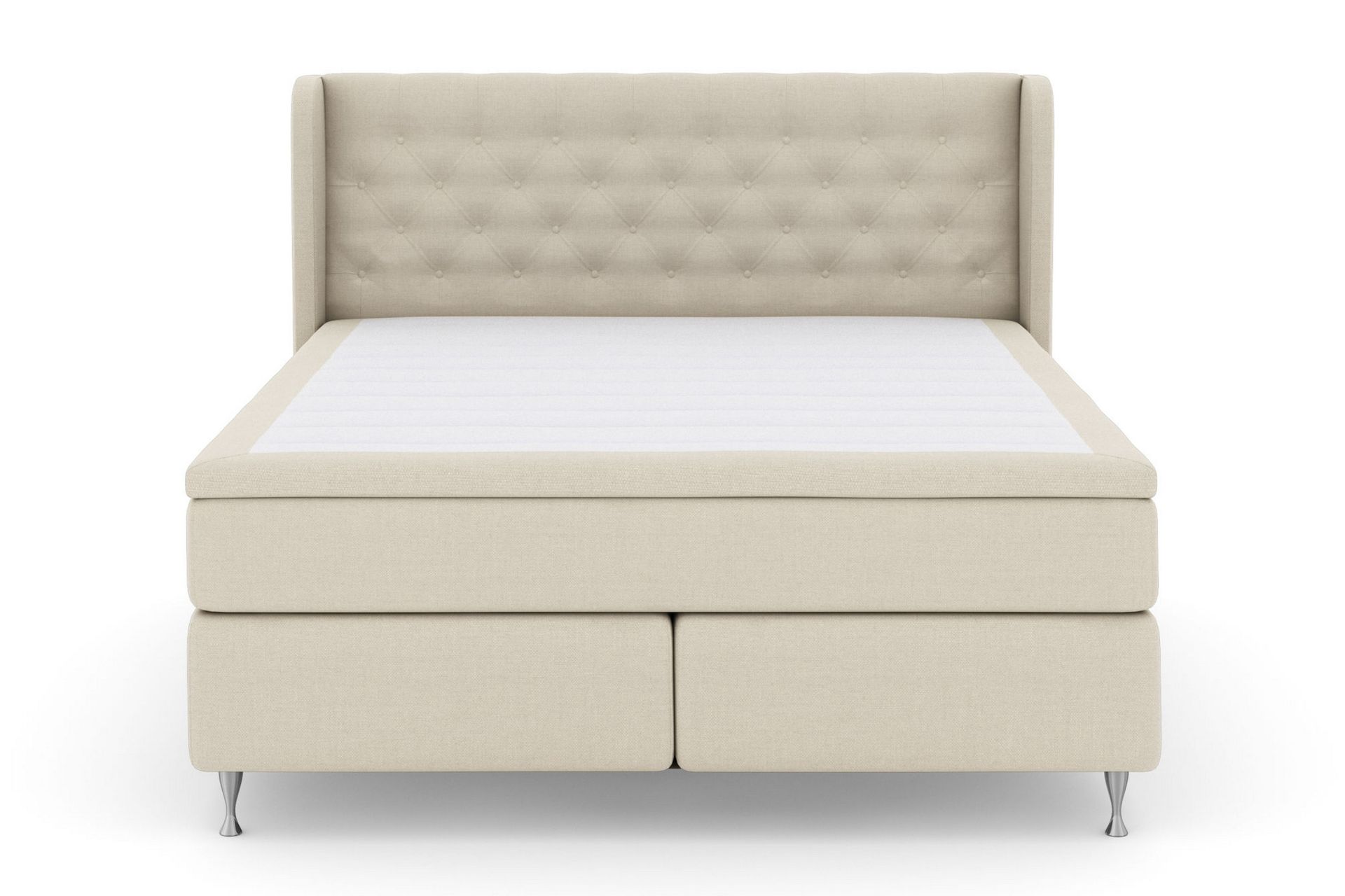 Sänkypaketti Choice No 6 180x200 Medium Memory/Pussijousi - Beige/Hopeajalat - Huonekalut - Sänky - Jenkkisängyt