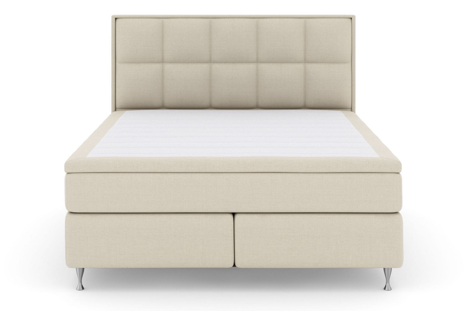 Sänkypaketti Choice No 6 180x200 Medium Watergel - Beige/Hopeajalat - Huonekalut - Sänky - Jenkkisängyt