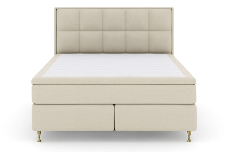 Sänkypaketti Choice No 6 210x210 K/M Memory/Pussijousi - Beige/Kulta Jalat - Huonekalut - Sänky - Jenkkisängyt