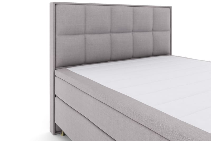 Sänkypaketti Choice No 6 210x210 K/M Memory/Pussijousi - Vaaleanharmaa/Kulta Jalat - Huonekalut - Sänky - Jenkkisängyt