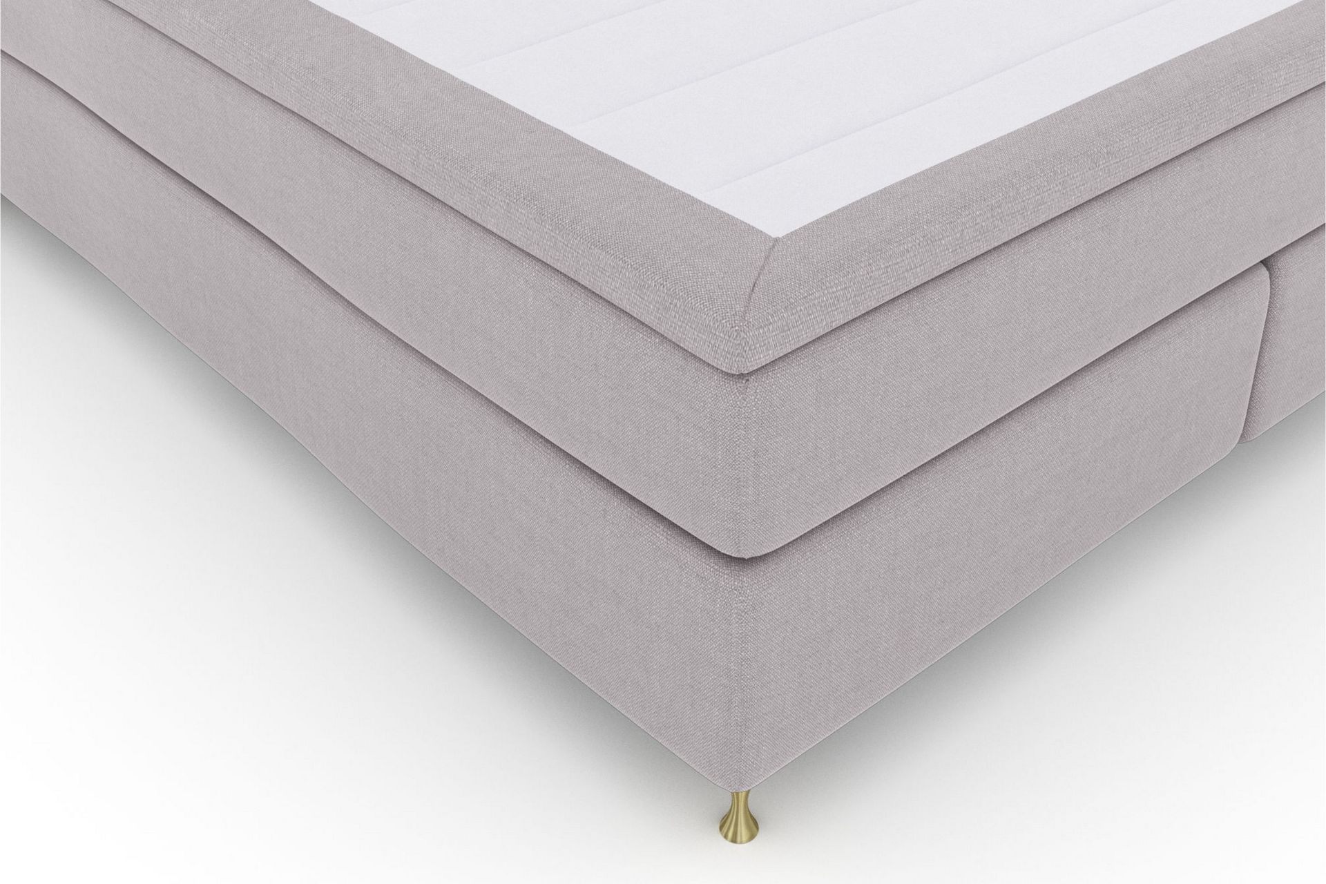 Sänkypaketti Choice No 6 210x210 K/M Memory/Pussijousi - Vaaleanharmaa/Kulta Jalat - Huonekalut - Sänky - Jenkkisängyt