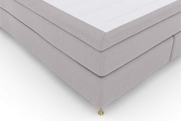 Sänkypaketti Choice No 6 210x210 K/M Memory/Pussijousi - Vaaleanharmaa/Kulta Jalat - Huonekalut - Sänky - Jenkkisängyt