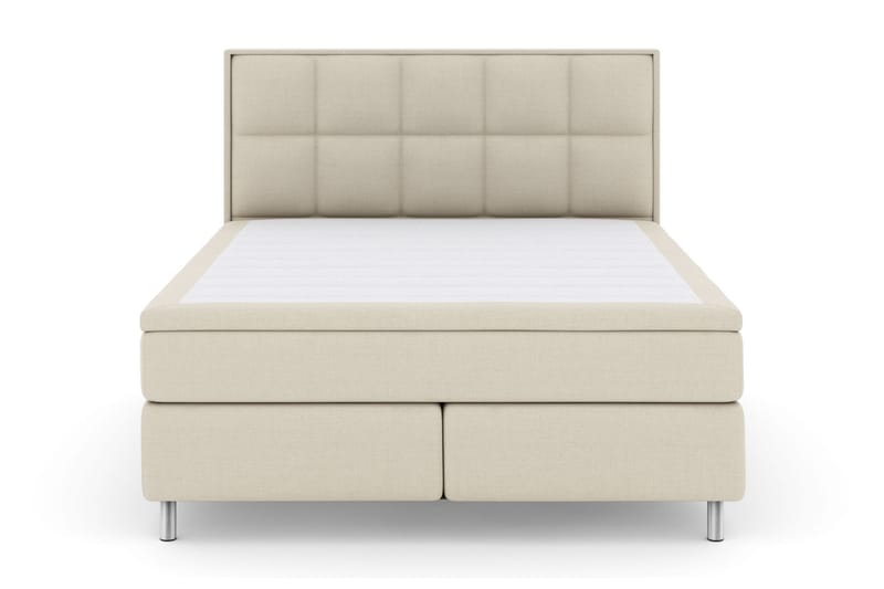 Sänkypaketti Choice No 6 210x210 Kova Memory/Pussijousi - Beige/Metallijalat - Huonekalut - Sänky - Jenkkisängyt