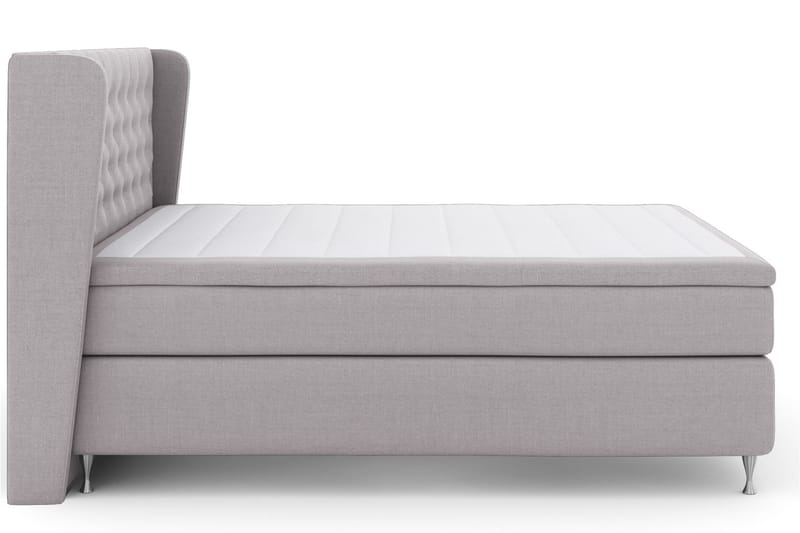 Sänkypaketti Choice No 6 210x210 Kova Watergel - Vaaleanharmaa/Hopeajalat - Huonekalut - Sänky - Jenkkisängyt